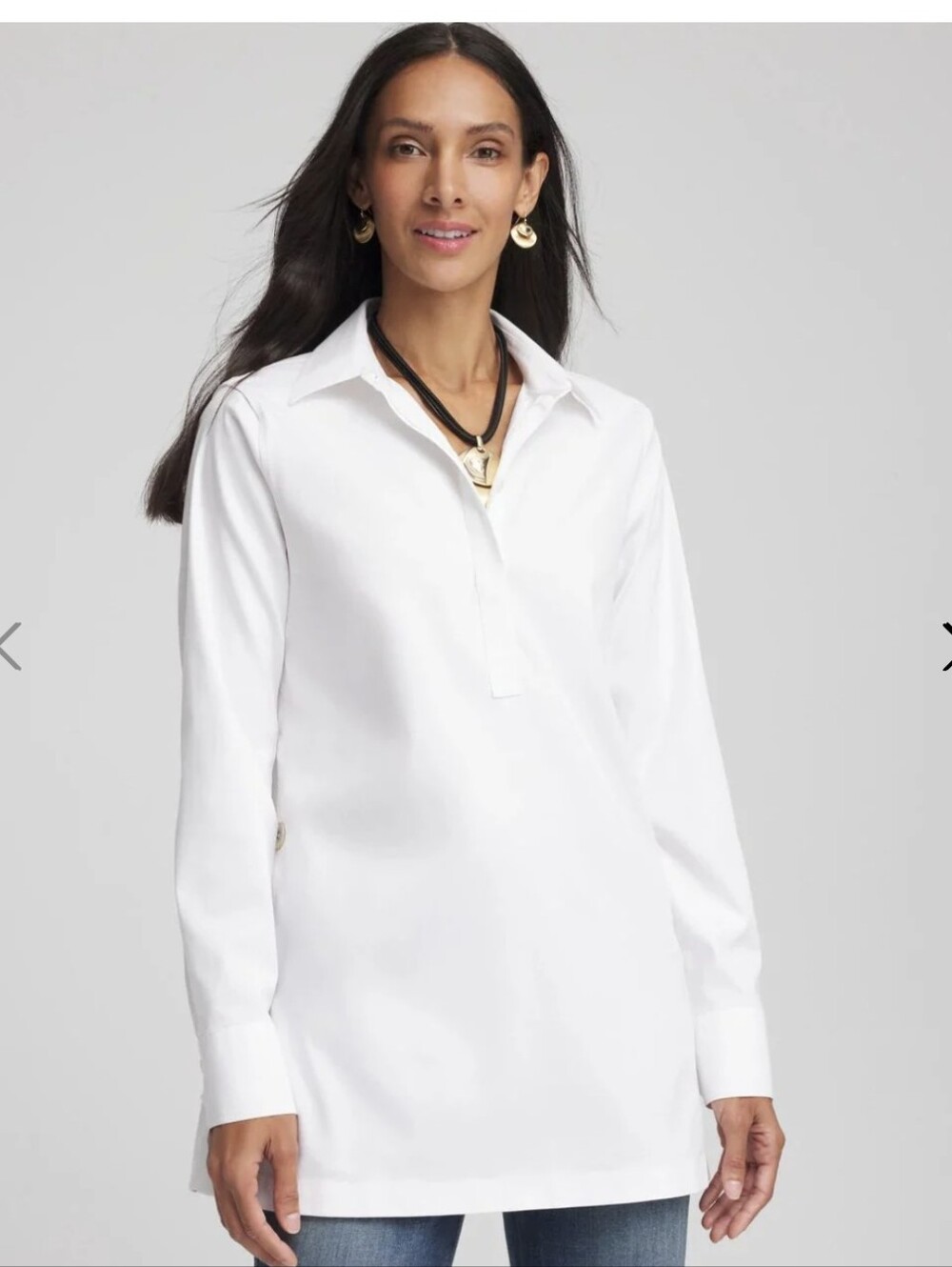 Chicos No Iron Stretch Tunic NWT 2.5 Large